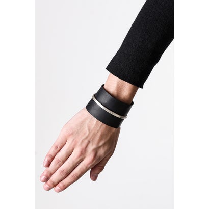 silver/leather cuff （Silver）｜詳細画像