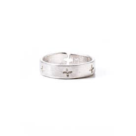 multiple cross carved ring （Silver）