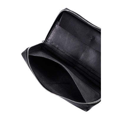 zipped extra large wallet （Black）｜詳細画像