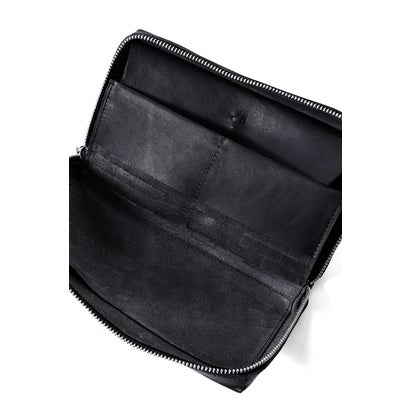 zipped extra large wallet （Black）｜詳細画像