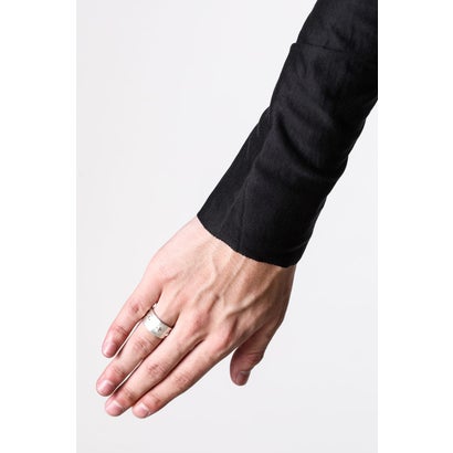 thick silver stitched multiple cross ring （Silver）｜詳細画像