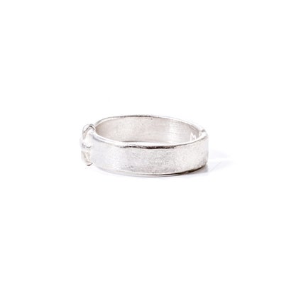 silver stitched cross ring （Silver）｜詳細画像