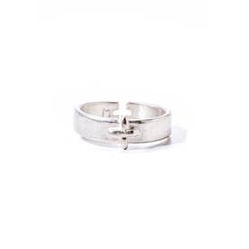 silver stitched cross ring （Silver）
