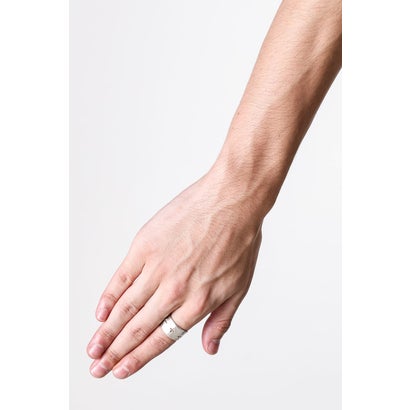 thick multiple cross cut ring （Silver）｜詳細画像