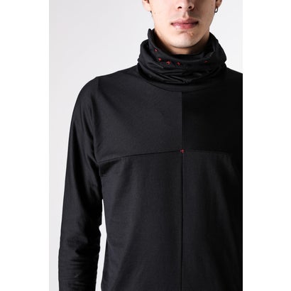 one piece turtle/mask neck t-shirt （BLACK）｜詳細画像