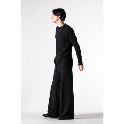 raglan long sleeve medium fit t-shirt （BLACK）｜詳細画像