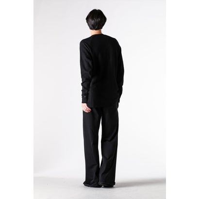 raglan long sleeve medium fit t-shirt （BLACK）｜詳細画像