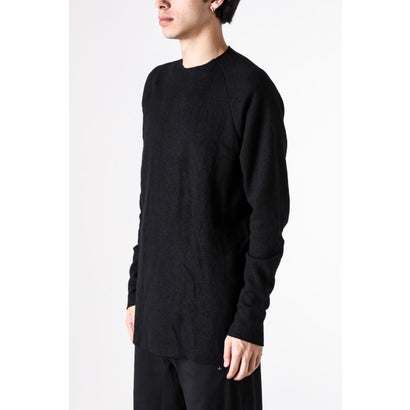 raglan long sleeve medium fit t-shirt （BLACK）｜詳細画像