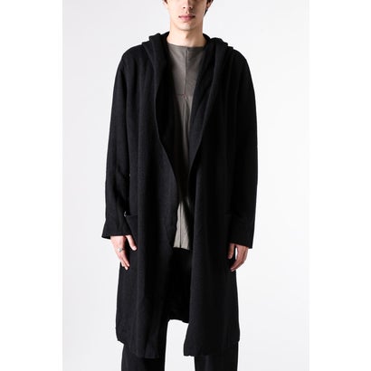 hooded cardigan （BLACK）｜詳細画像