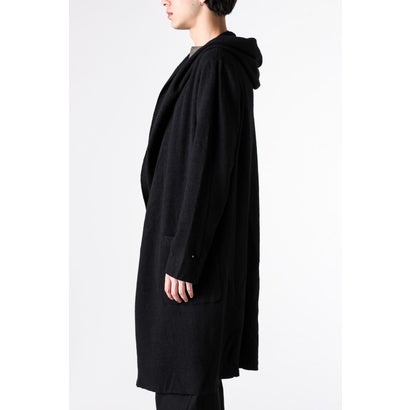 hooded cardigan （BLACK）｜詳細画像
