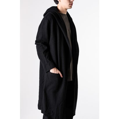hooded cardigan （BLACK）｜詳細画像