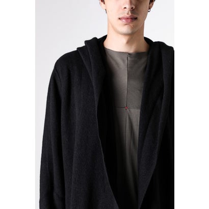 hooded cardigan （BLACK）｜詳細画像