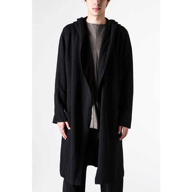 hooded cardigan （BLACK）