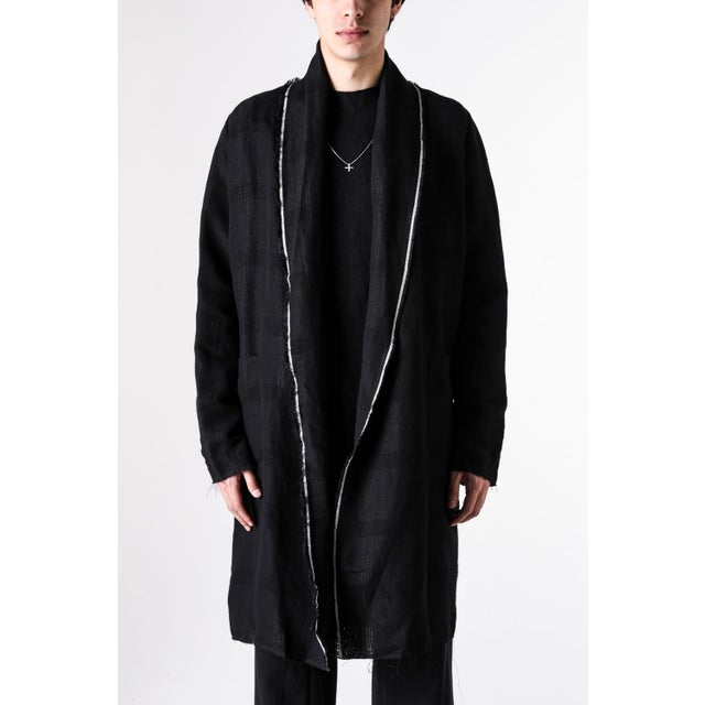 cardigan w/pockets （BLACK）