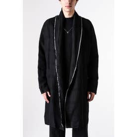 cardigan w/pockets （BLACK）