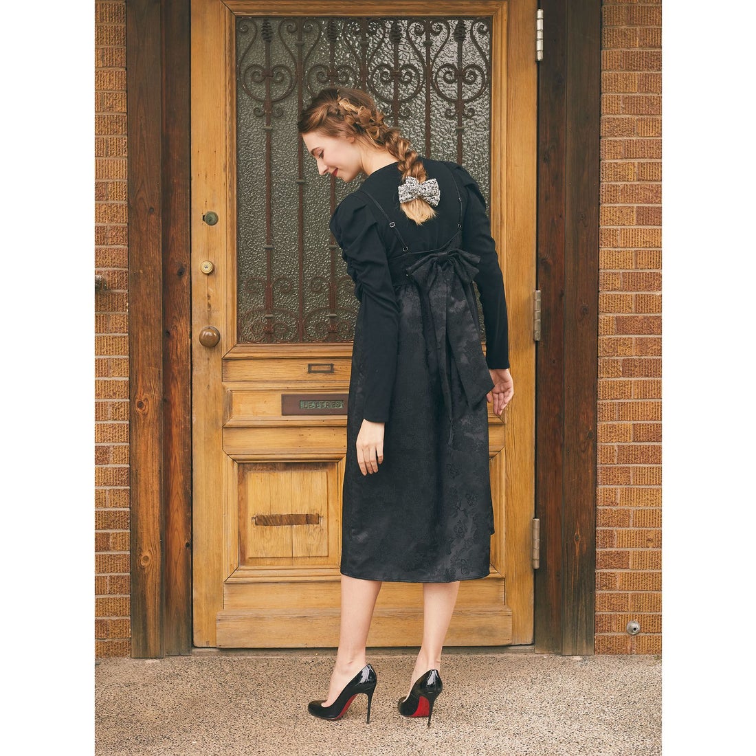 【sucrlily】petit robe étoilé ワンピース M(100) メゾンドフルール プチローブ Maison de FLEUR Petite Robe ふくれ