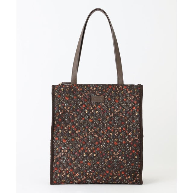 【Buckingham Tote（バッキンガムトート）】キルティング ラージ （ブラウン）