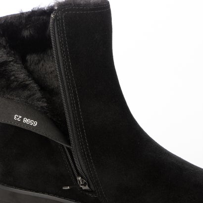 ボアショートブーツ （ブラックスエード）｜詳細画像