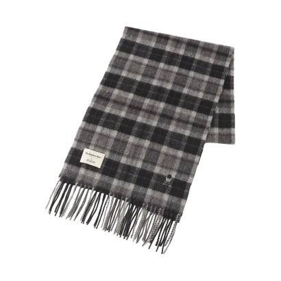 バッキンガムベア ウォッシャブルウールカシミヤ チェックマフラー （ハウスチェック）｜詳細画像