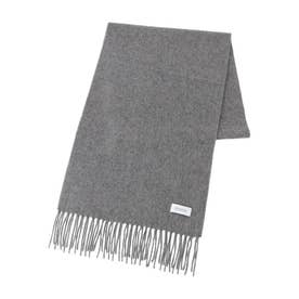 ウォッシャブルカシミヤ ソリッドマフラー （グレー）