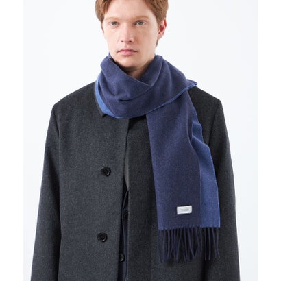 マッキントッシュ フィロソフィー MACKINTOSH PHILOSOPHY シングルリバー ウォッシャブルリバーシブル無地マフラー （ブルー）｜詳細画像