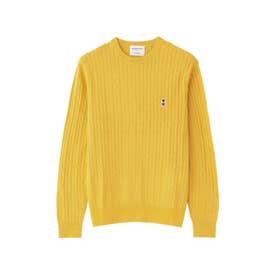 【WEB&一部店舗限定】バッキンガムベア ケーブル クルーネックプルオーバー （イエロー）