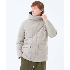 メモリーストレッチ フーデッドダウンブルゾン （ベージュ）