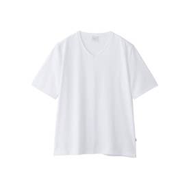 トロッター Tシャツ Vネック アイスドライカノコ （ホワイト）
