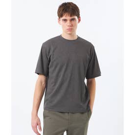 クルーネックTシャツ ミニワッフル （チャコールグレー）