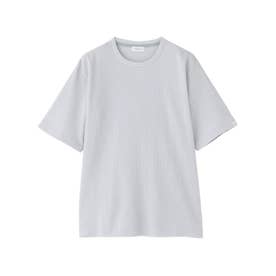 クルーネックTシャツ ミニワッフル （ライトグレー）
