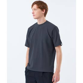 クルーネックTシャツ パイル調ソフトエアー （ネイビー）