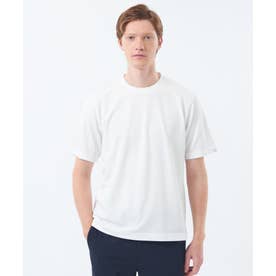 クルーネックTシャツ メランジカノコ （ホワイト）