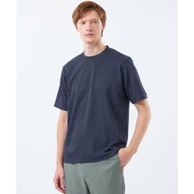 クルーネックTシャツ メランジカノコ （ネイビー）