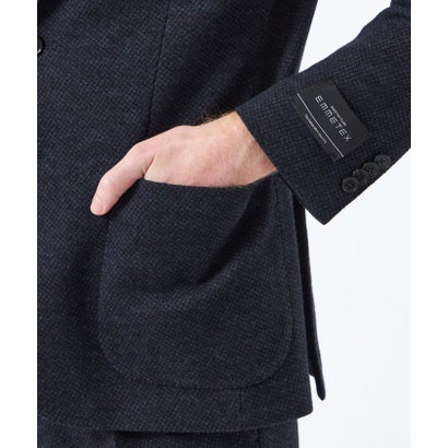 マッキントッシュ フィロソフィー MACKINTOSH PHILOSOPHY 【予約販売】テーラードジャージージャケット EMMETEXダイアゴナルジャージー （ネイビー）｜詳細画像