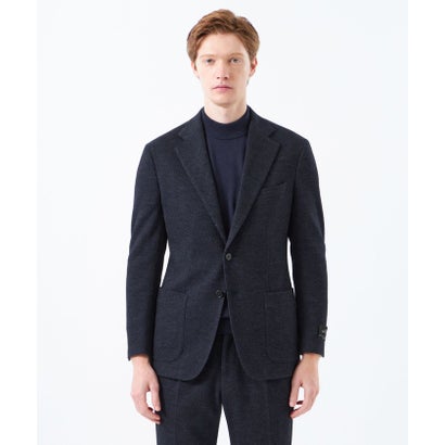 マッキントッシュ フィロソフィー MACKINTOSH PHILOSOPHY 【予約販売】テーラードジャージージャケット EMMETEXダイアゴナルジャージー （チャコールグレー2）｜詳細画像
