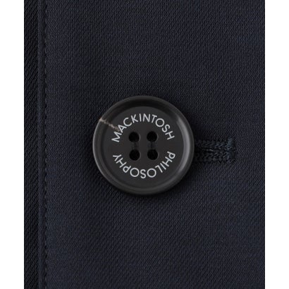 【予約販売】バックコーティングツイル WELLINGHTON（ウェリントン）middle button through パデッド （ネイビー）｜詳細画像