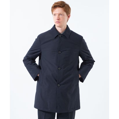 【予約販売】バックコーティングツイル WELLINGHTON（ウェリントン）middle button through パデッド （ネイビー）｜詳細画像