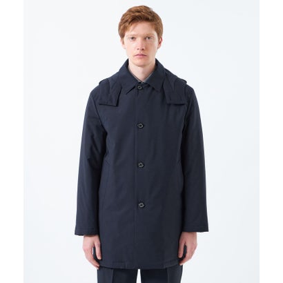 【予約販売】バックコーティングツイル WELLINGHTON（ウェリントン）middle button through パデッド （ネイビー）｜詳細画像