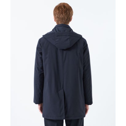 【予約販売】バックコーティングツイル WELLINGHTON（ウェリントン）middle button through パデッド （ネイビー）｜詳細画像