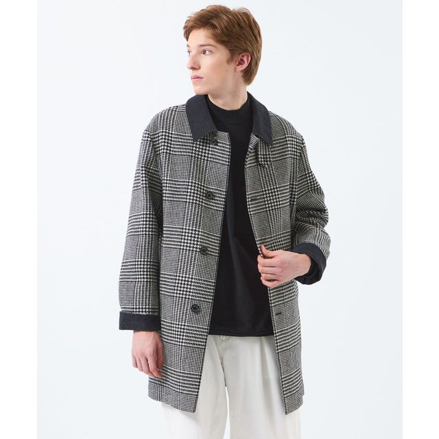 HEAT TWEED WELLINGTON（ウェリントン）middle button through （チャコールグレー）