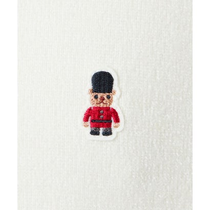 BUCKINGHAM BEAR モールニット クルーネックプルオーバー （ライトグレー）｜詳細画像