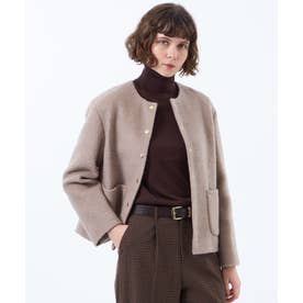 【WEB&一部店舗限定】ウールパイルショートコート （ベージュ）