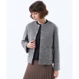 【WEB&一部店舗限定】ウールパイルショートコート （チャコールグレー）