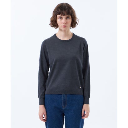 マッキントッシュ フィロソフィー MACKINTOSH PHILOSOPHY 【WEB&一部店舗限定】CASHWOOL ハイゲージクルーネックニット （チャコールグレー）｜詳細画像