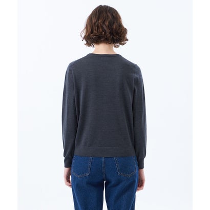 マッキントッシュ フィロソフィー MACKINTOSH PHILOSOPHY 【WEB&一部店舗限定】CASHWOOL ハイゲージクルーネックニット （チャコールグレー）｜詳細画像