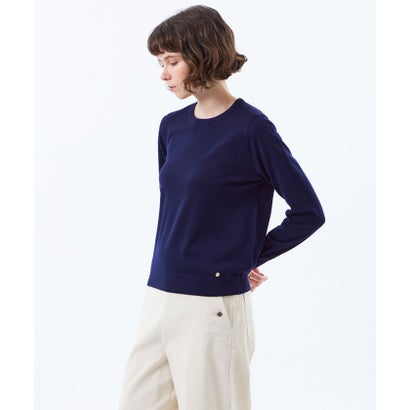 マッキントッシュ フィロソフィー MACKINTOSH PHILOSOPHY 【WEB&一部店舗限定】CASHWOOL ハイゲージクルーネックニット （ネイビー）｜詳細画像