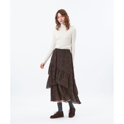 マッキントッシュ フィロソフィー MACKINTOSH PHILOSOPHY 【LEE11月号/蛯原友里さん着用】SnowBlueGarden レイヤードフリルスカート （ネイビー）｜詳細画像