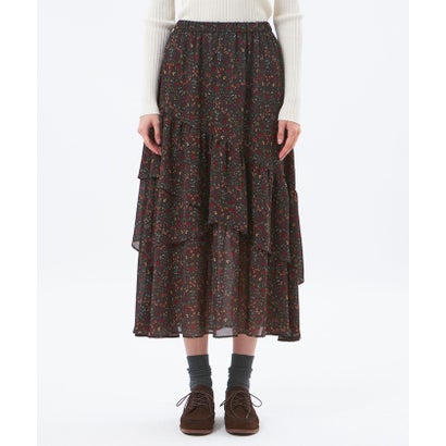マッキントッシュ フィロソフィー MACKINTOSH PHILOSOPHY 【LEE11月号/蛯原友里さん着用】SnowBlueGarden レイヤードフリルスカート （ネイビー）｜詳細画像