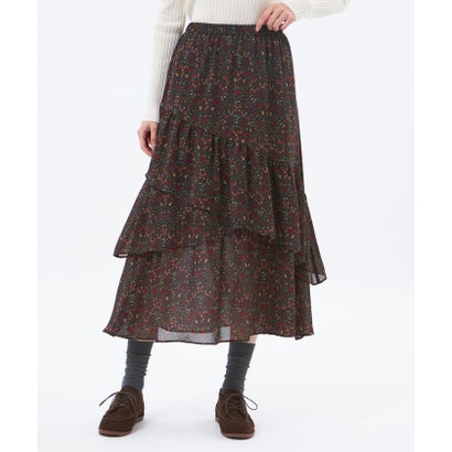 マッキントッシュ フィロソフィー MACKINTOSH PHILOSOPHY 【LEE11月号/蛯原友里さん着用】SnowBlueGarden レイヤードフリルスカート （ブラウン）｜詳細画像