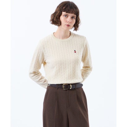 マッキントッシュ フィロソフィー MACKINTOSH PHILOSOPHY 【WEB&一部店舗限定】バッキンガムベア ケーブルニット （ホワイト）｜詳細画像